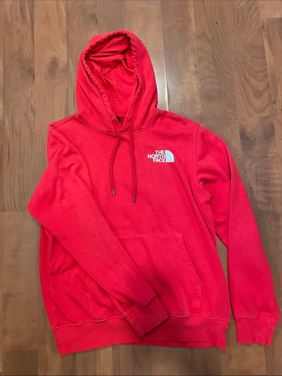 The North Face Other - The North Face Red Crewneck Hoodie with White Logo